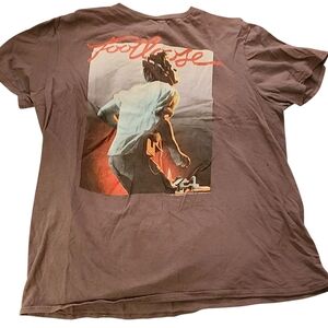 Footloose Graphic Print Brown T-Shirt